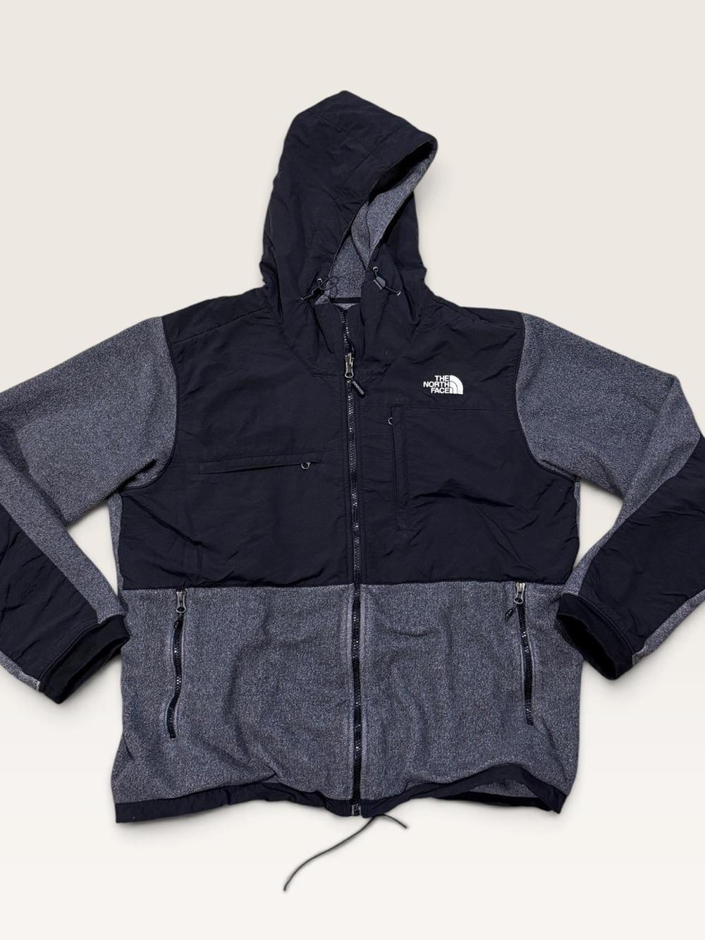 The North Face Polartec Fleece Full Zip Hooded Jacket Mens Large
